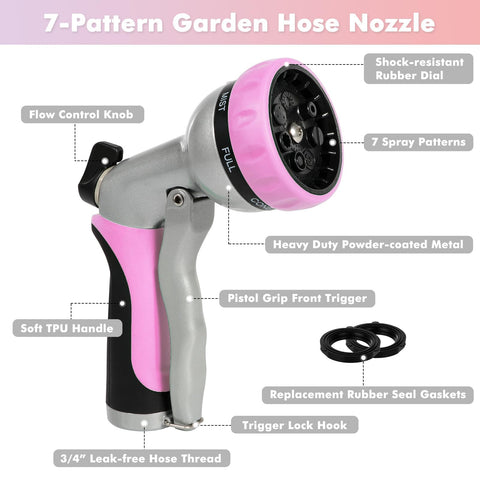 Restmo nozzle 7-pattern dial for versatile watering