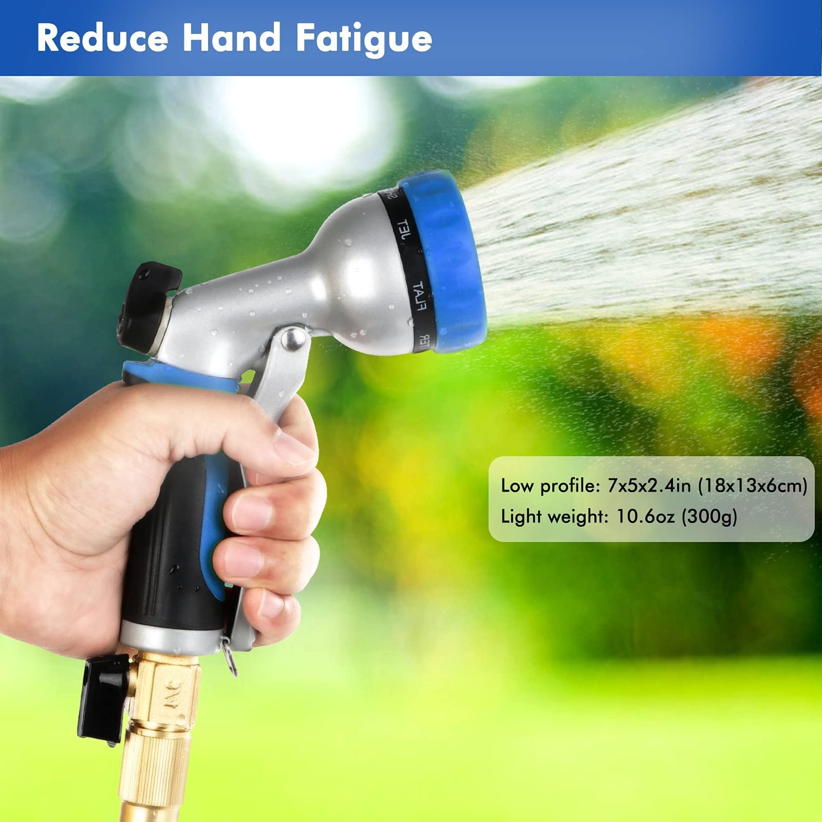 RESTMO garden hose nozzle rubber gasket seal provides leak-free connection.