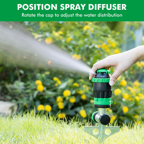 RESTMO Gear Drive Sprinkler wide coverage allows yard-wide watering.