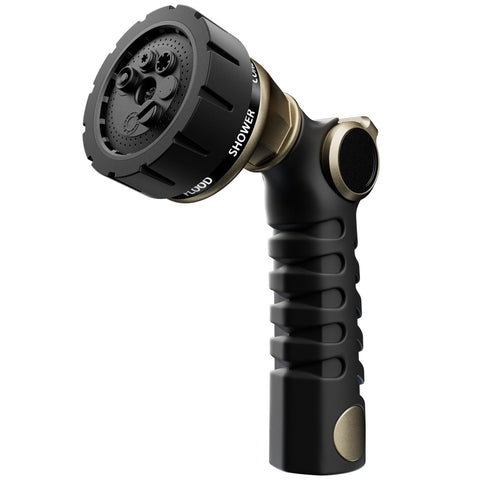 Restmo heavy duty hose nozzle bronze with jet pattern for patio cleaning