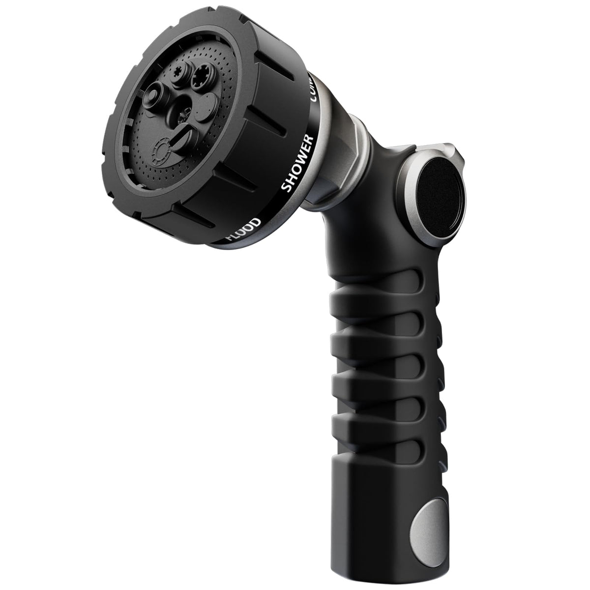 RESTMO heavy duty hose nozzle with metal body for durability and long life.