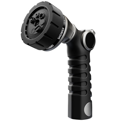 RESTMO heavy duty hose nozzle with metal body for durability and long life.