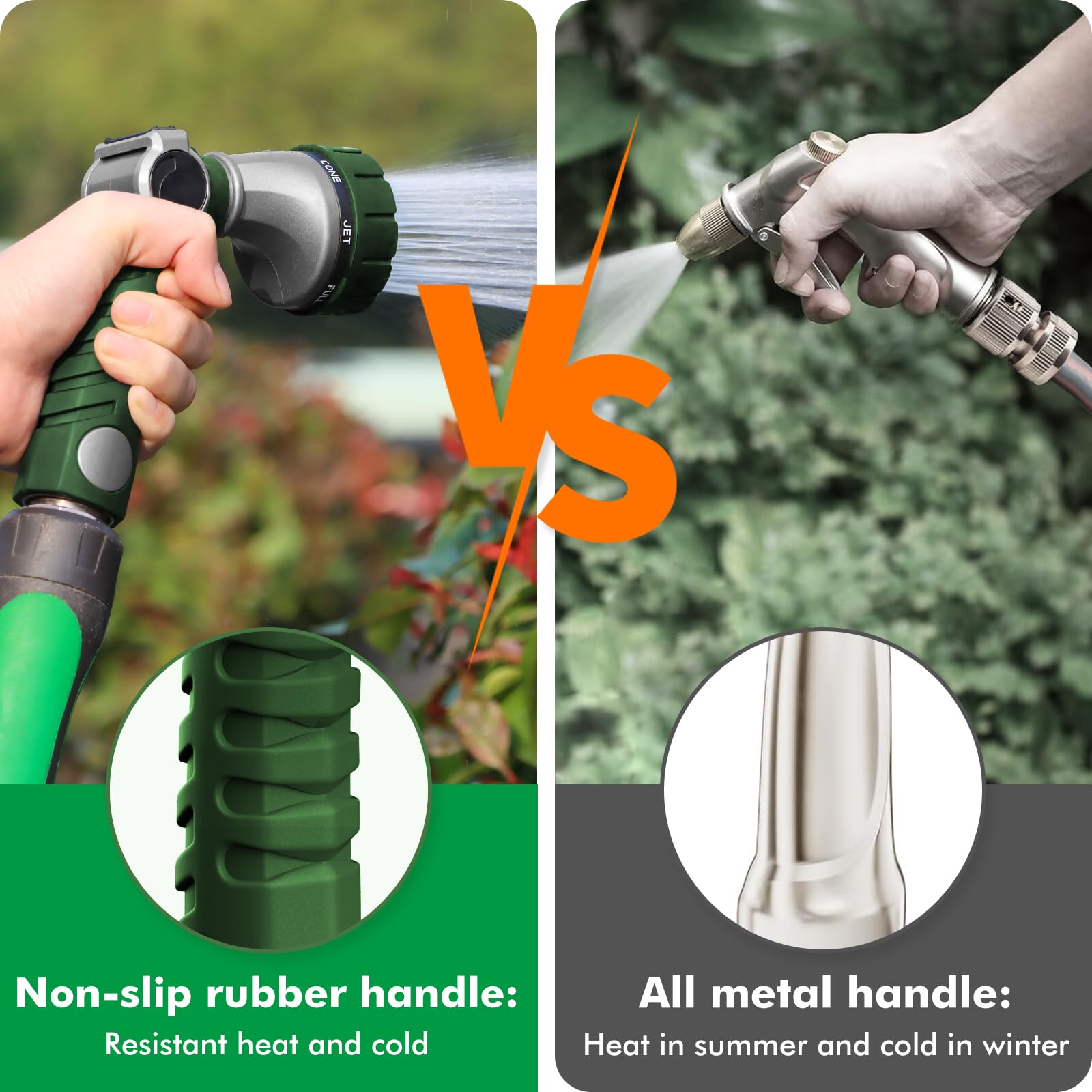 Restmo rubber seal ensures leak-free attachment during watering