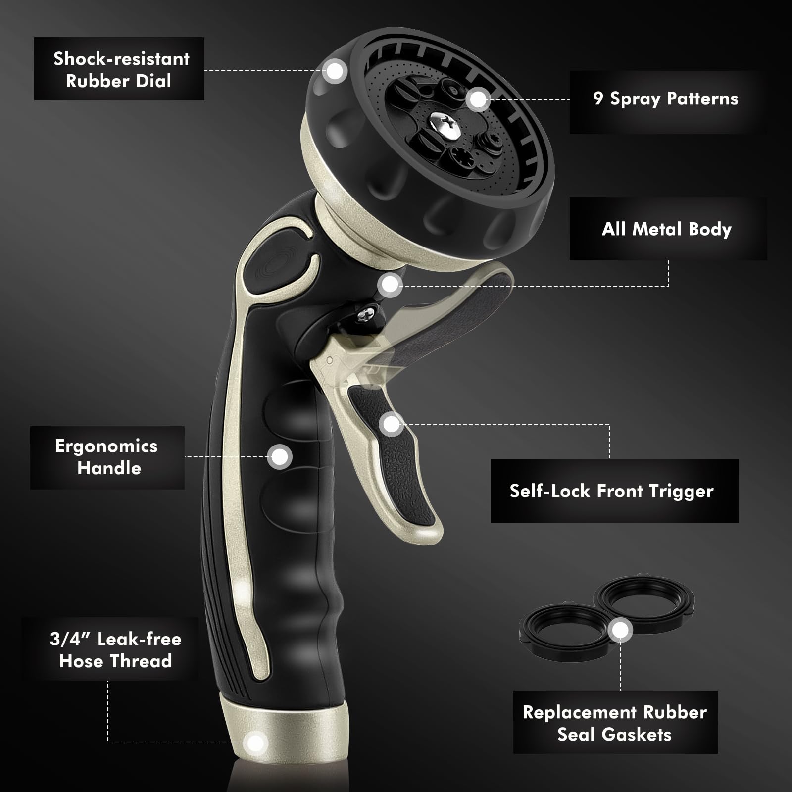 Restmo heavy-duty metal body resists rust and daily wear.