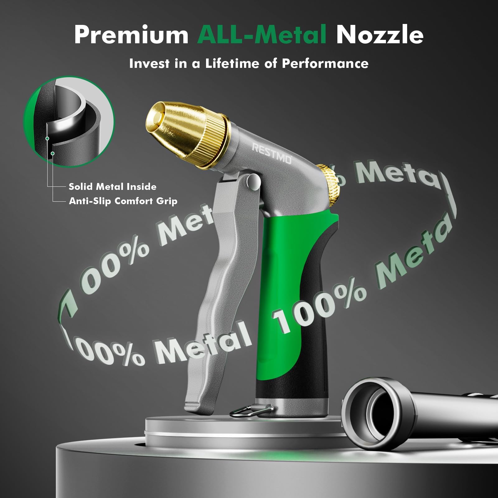 Restmo high-pressure jet mode delivers powerful cleaning on surfaces