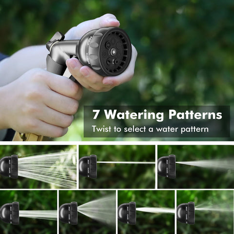 Restmo hose nozzle flow control lets you adjust pressure per task.