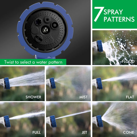 Restmo Hose Nozzle full pattern for thorough watering coverage.