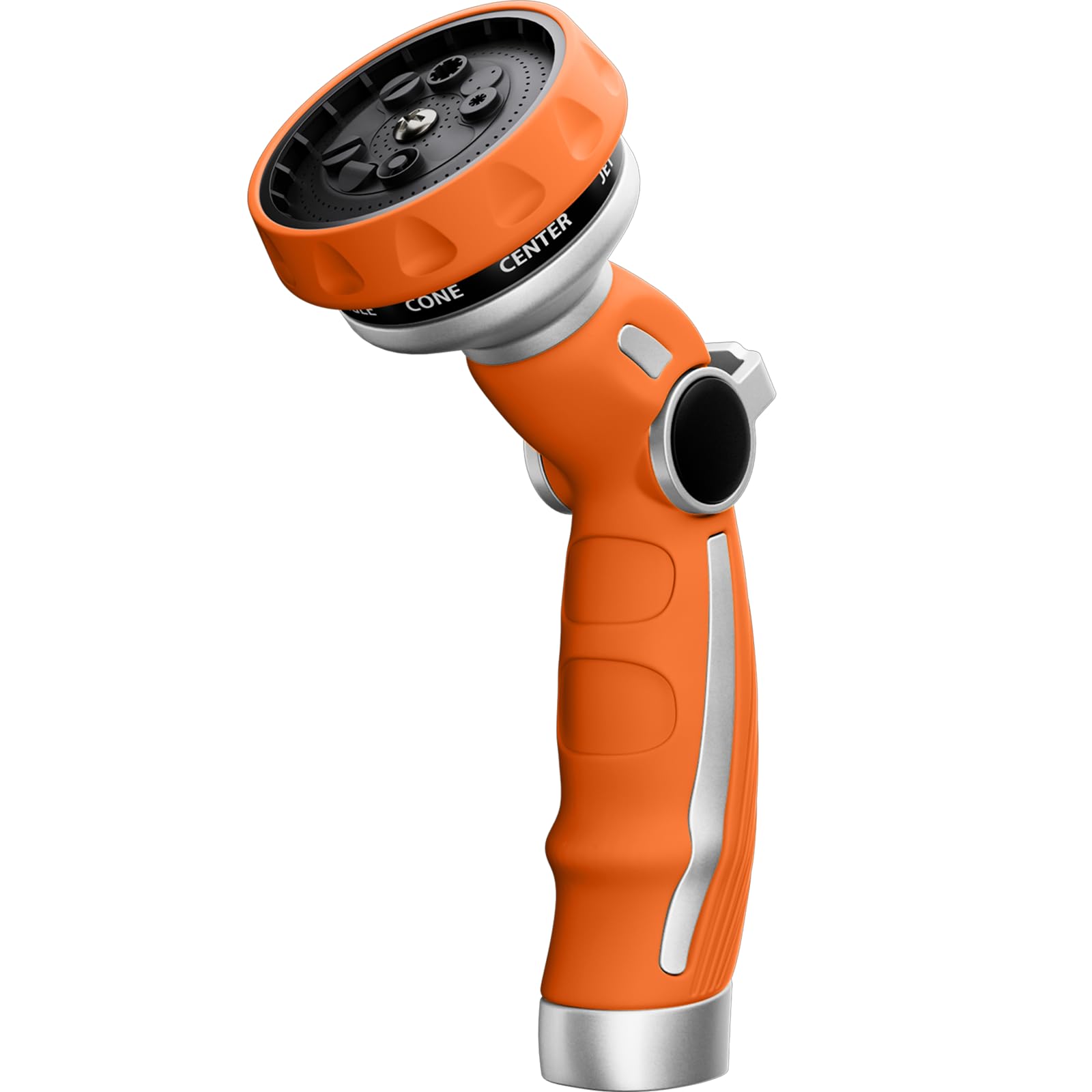 RESTMO hose nozzle heavy-duty body stands up to daily garden use.