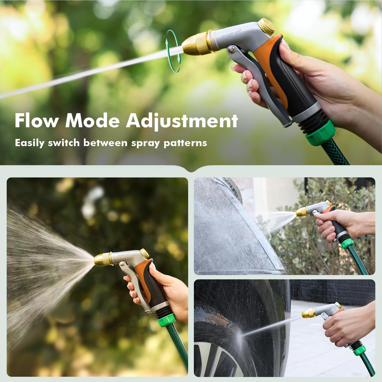 RESTMO jet pattern hose nozzle for deep cleaning