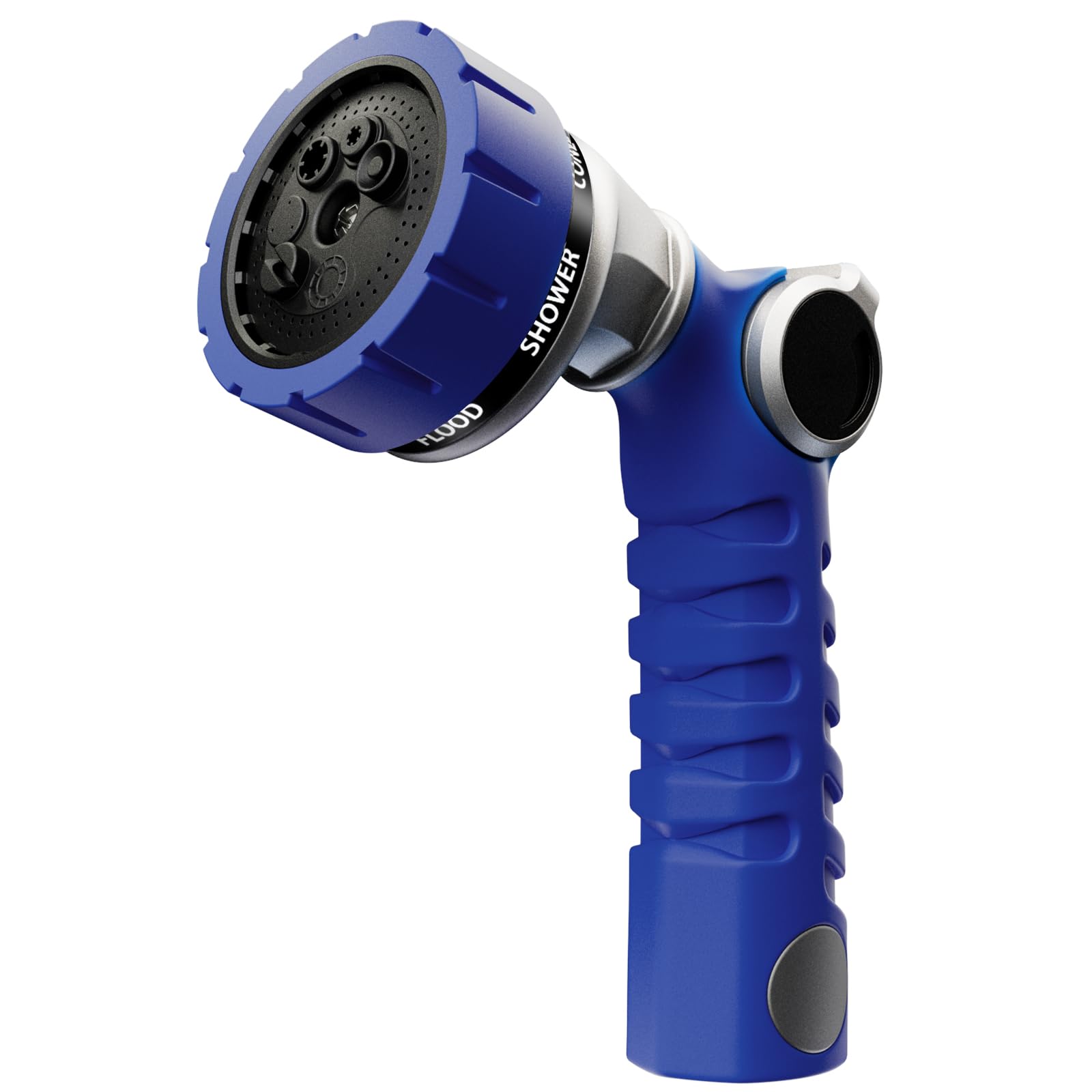 Restmo Hose Nozzle jet pattern for powerful patio cleaning and watering.
