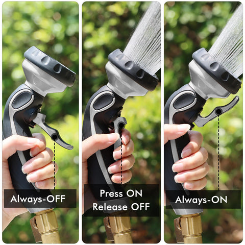 RESTMO hose nozzle metal body offers durability and rust resistance.