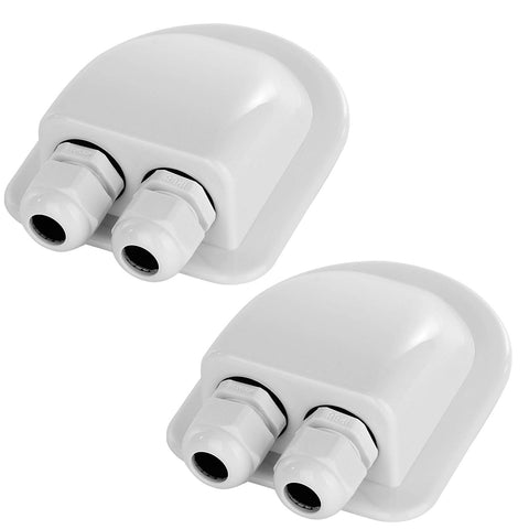 Restmo IP68 solar cable entry gland 2-pack seals two cables for outdoor solar panels.