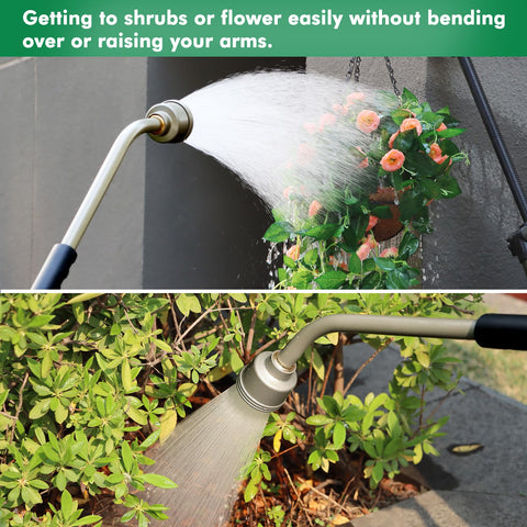 Restmo standard garden hose thread wand ensures a leak-free connection.