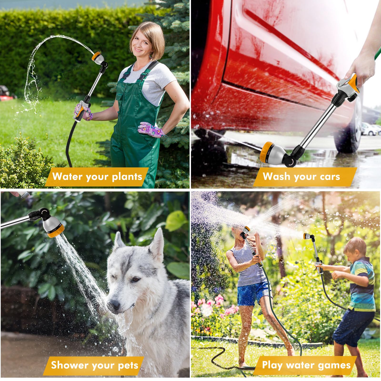 Restmo metal hose wand ideal for washing windows and car