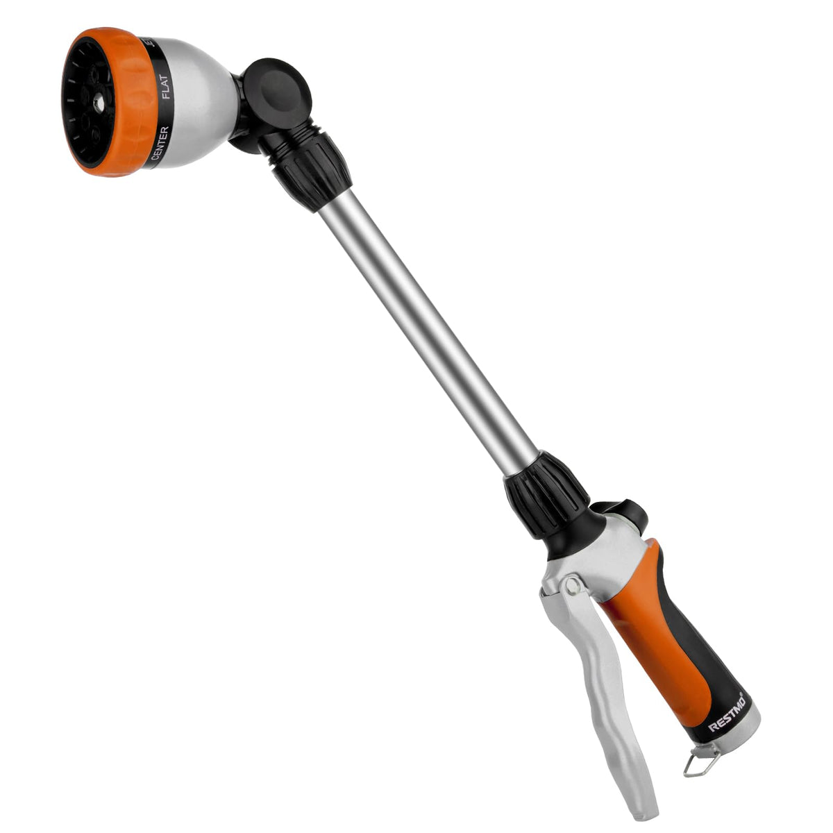Restmo metal watering wand 16-inch shows rugged durability for outdoor use