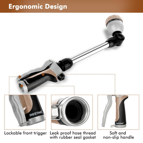 RESTMO bronze-finish metal wand built to endure daily use