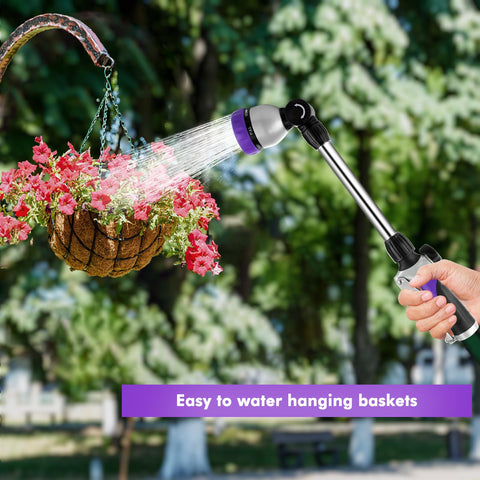 Restmo ergonomic soft TPU grip on watering wand reduces hand fatigue