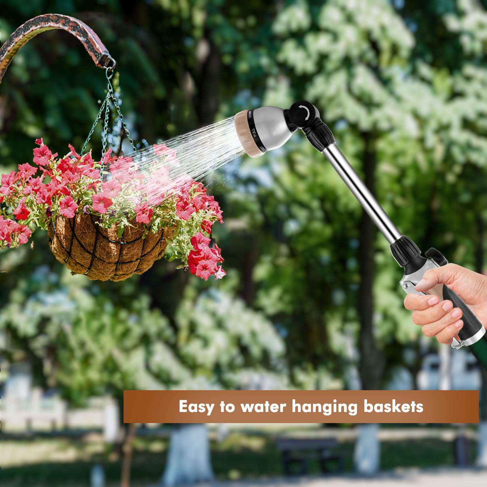 RESTMO wand ideal for hanging baskets and container plant watering