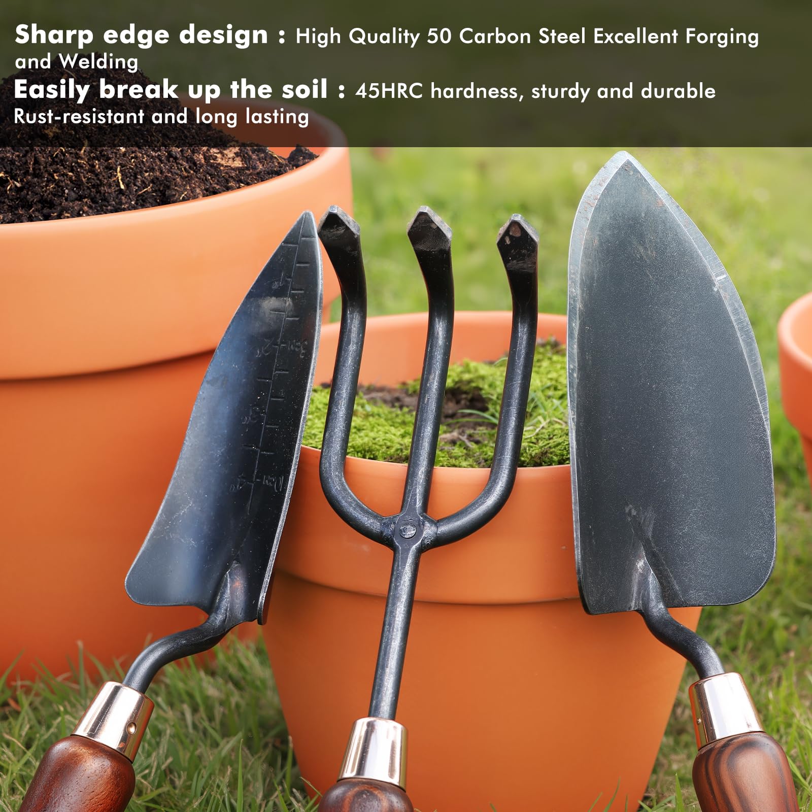 Restmo polished oxidized finish provides timeless style with wear resistance.