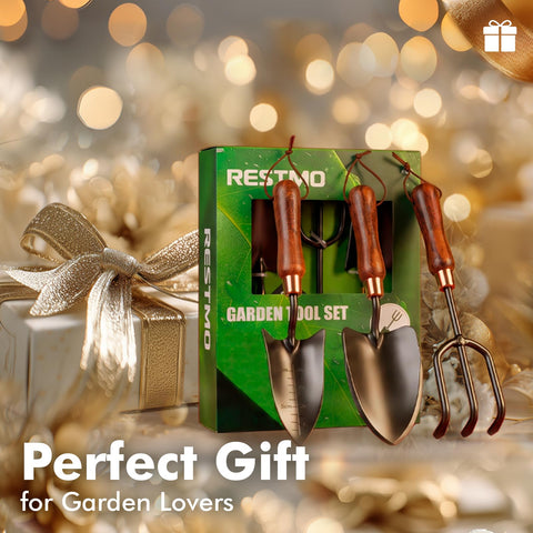 Restmo premium 50-carbon-steel blade designed for durable gardening tasks.