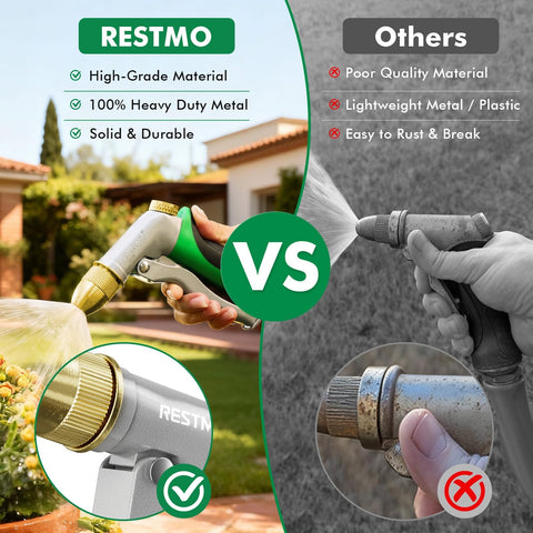 Restmo rust and corrosion-resistant design withstands outdoor weather