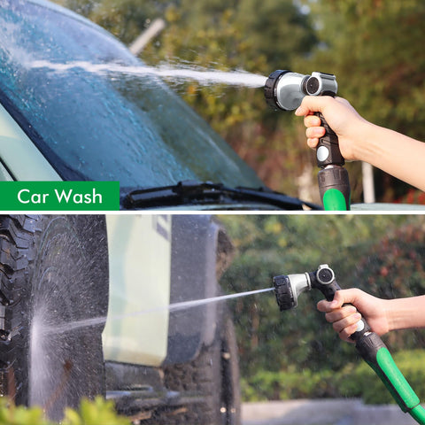 RESTMO seven-pattern spray including jet, shower, and mist for versatile watering.