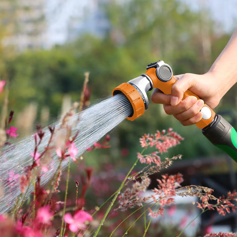 Restmo shower pattern delivers gentle watering for delicate plants.