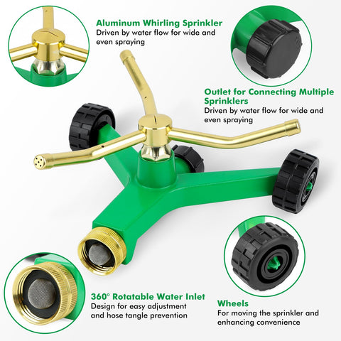 Restmo swivel hose connection ensures quick setup and reliable water flow.