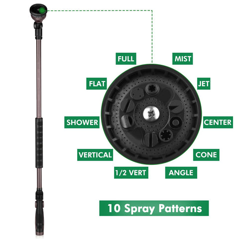 Restmo thumb flow-control wand provides precise water adjustment with secure grip.