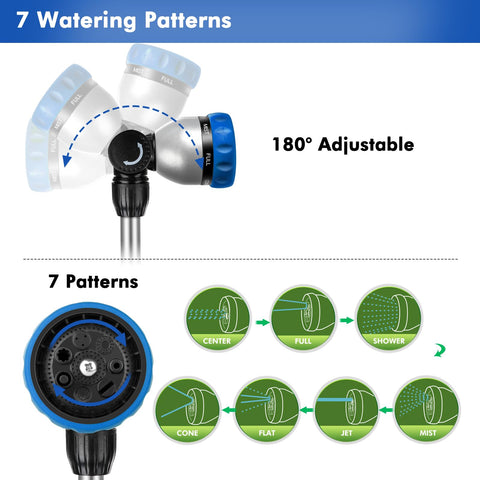 Restmo ergonomic TPU grip reduces hand fatigue during long watering sessions.