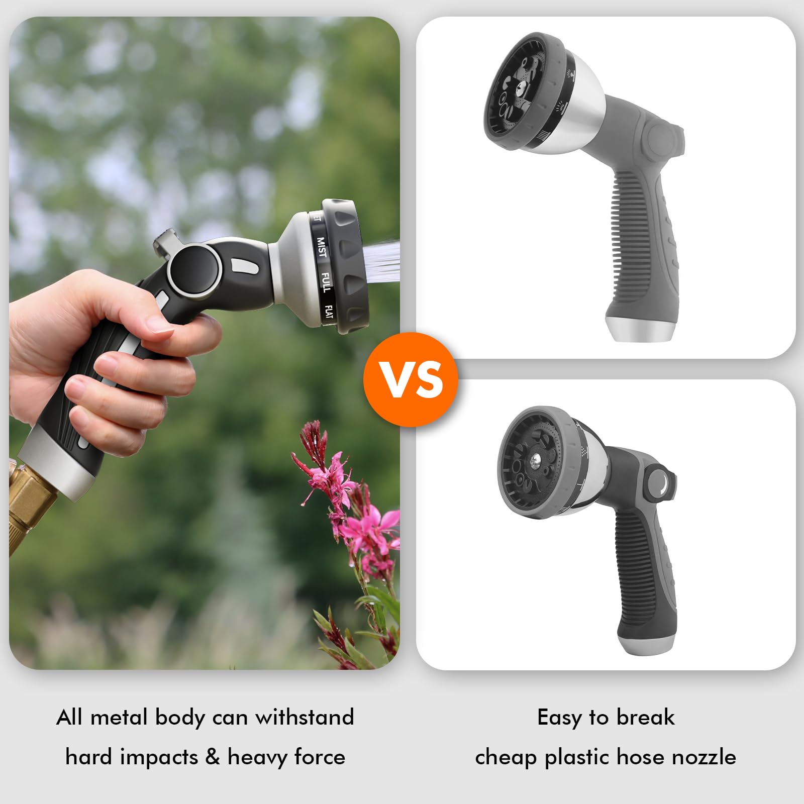 Restmo 3/4 inch NH thread compatibility ensures a leak-free seal on standard hoses.