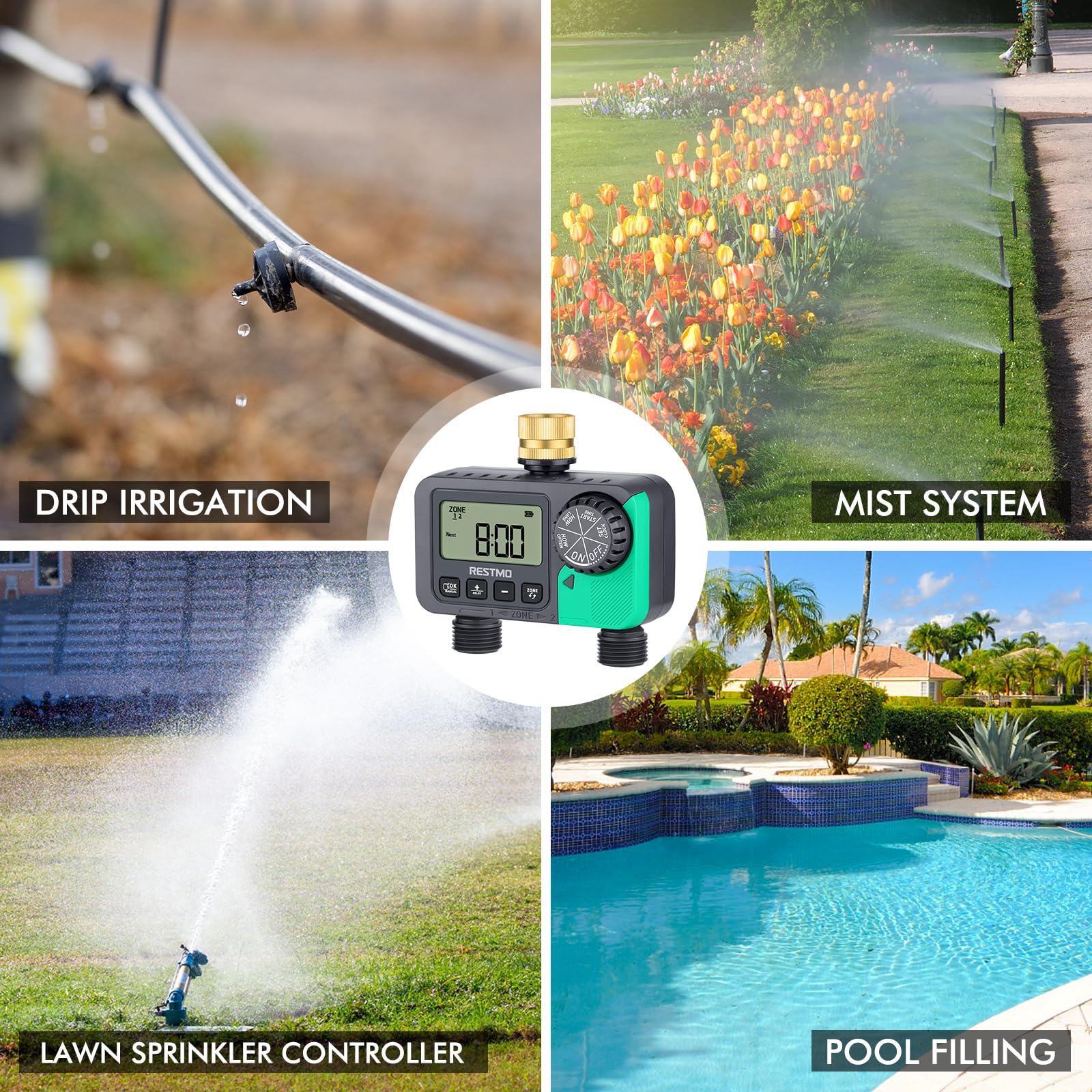 RESTMO IP54 weatherproof body withstands wind and rain