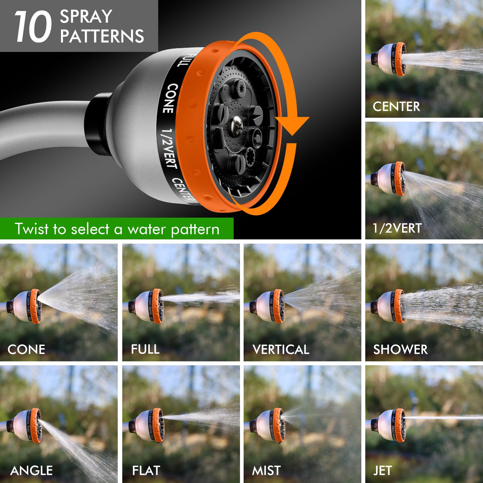 Restmo wand with 10 spray patterns for versatile gardening tasks