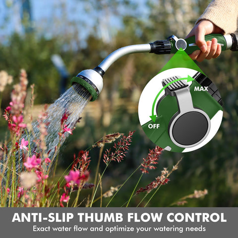 Restmo wand showing ten spray patterns for versatile watering tasks