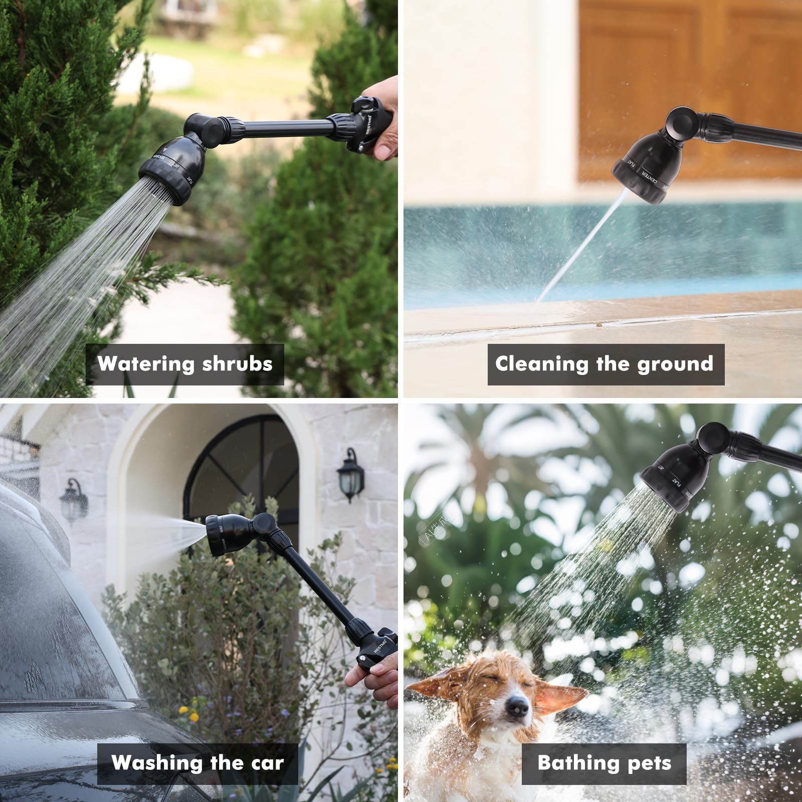 Restmo bronze-finish wand designed for durability in busy gardens