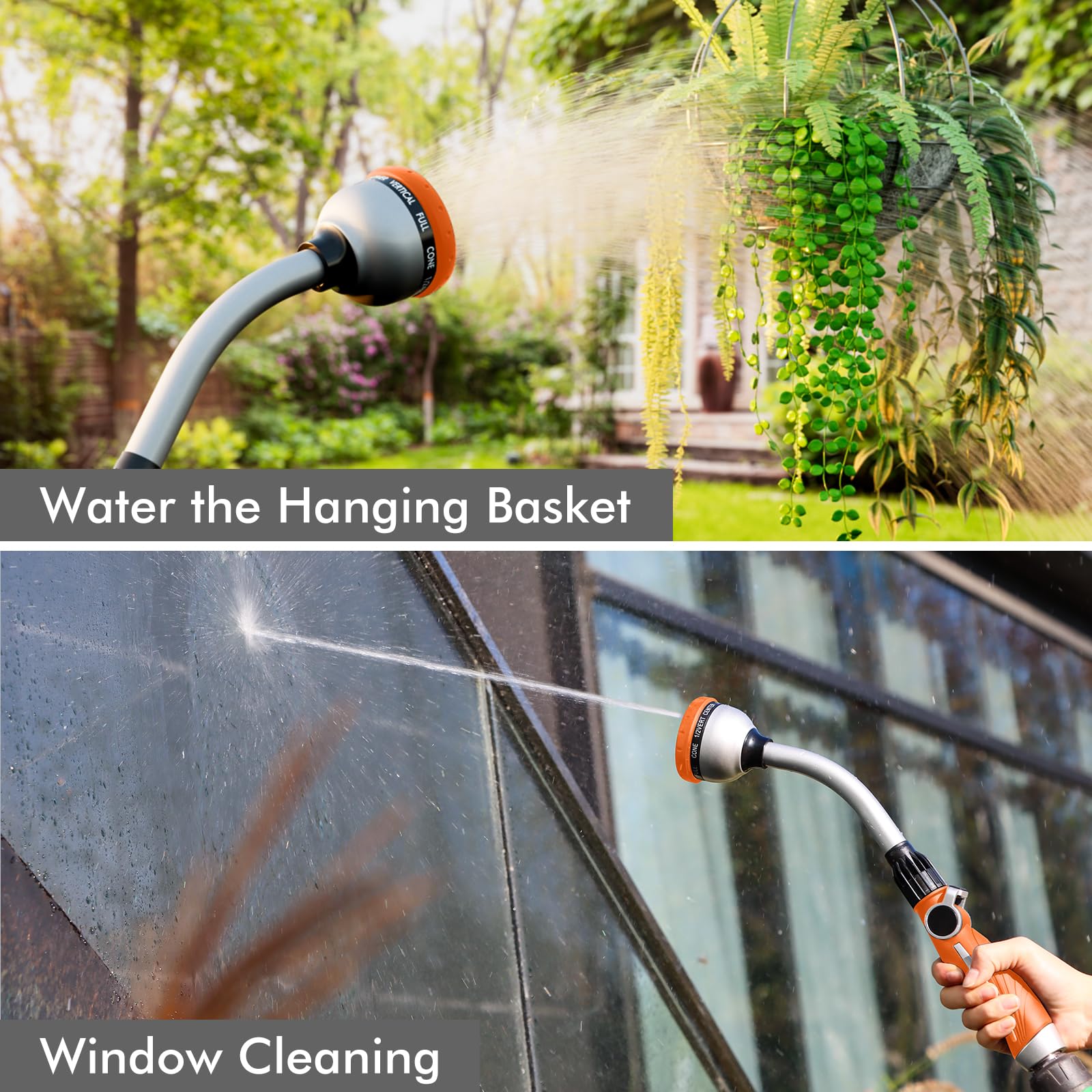 Restmo wand fits all standard garden hoses for easy attachment