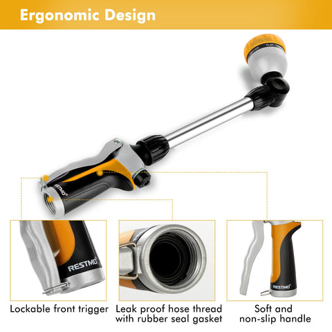 Restmo flow control knob lets you adjust pressure precisely