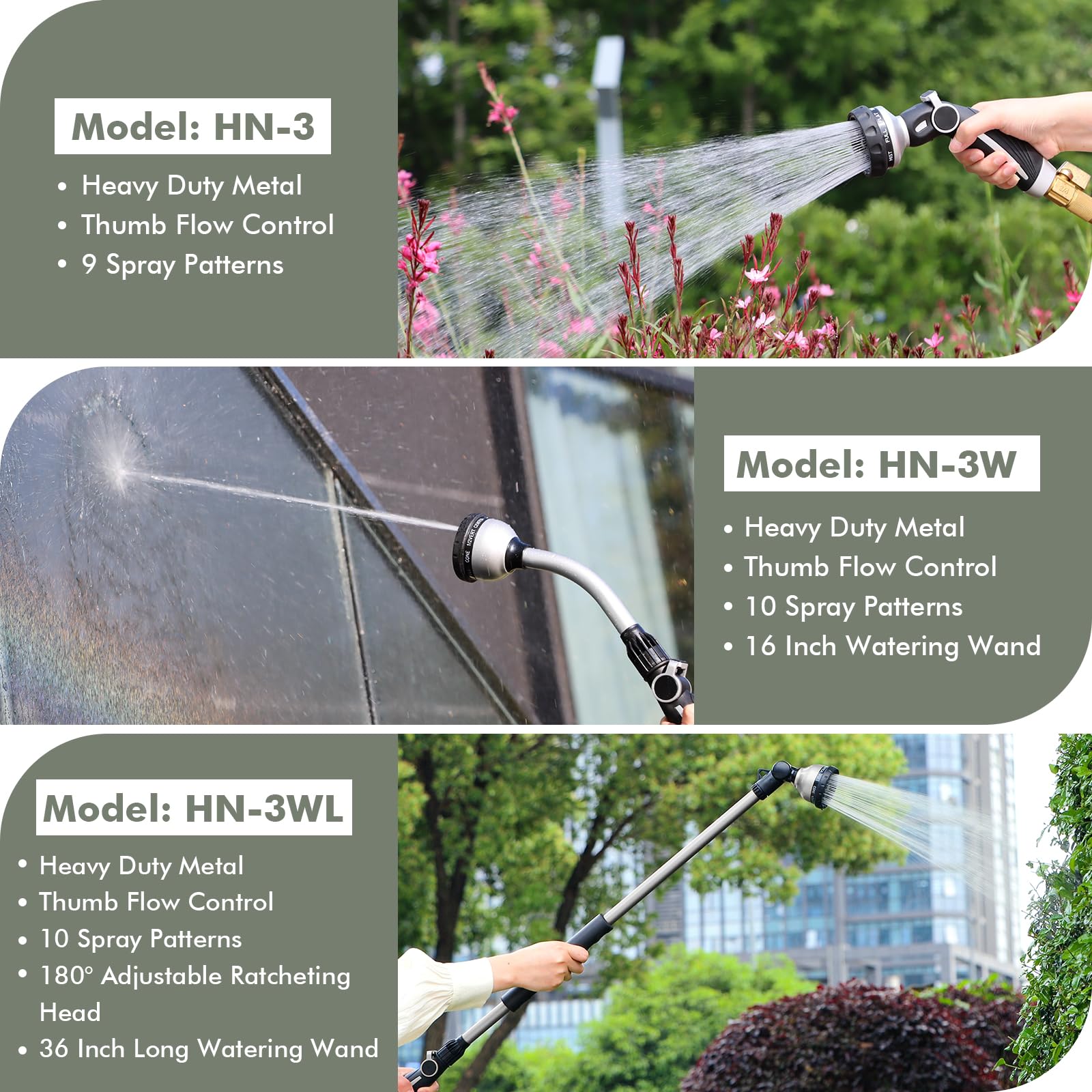 Restmo wand ideal for watering hanging baskets and shrubs with precision