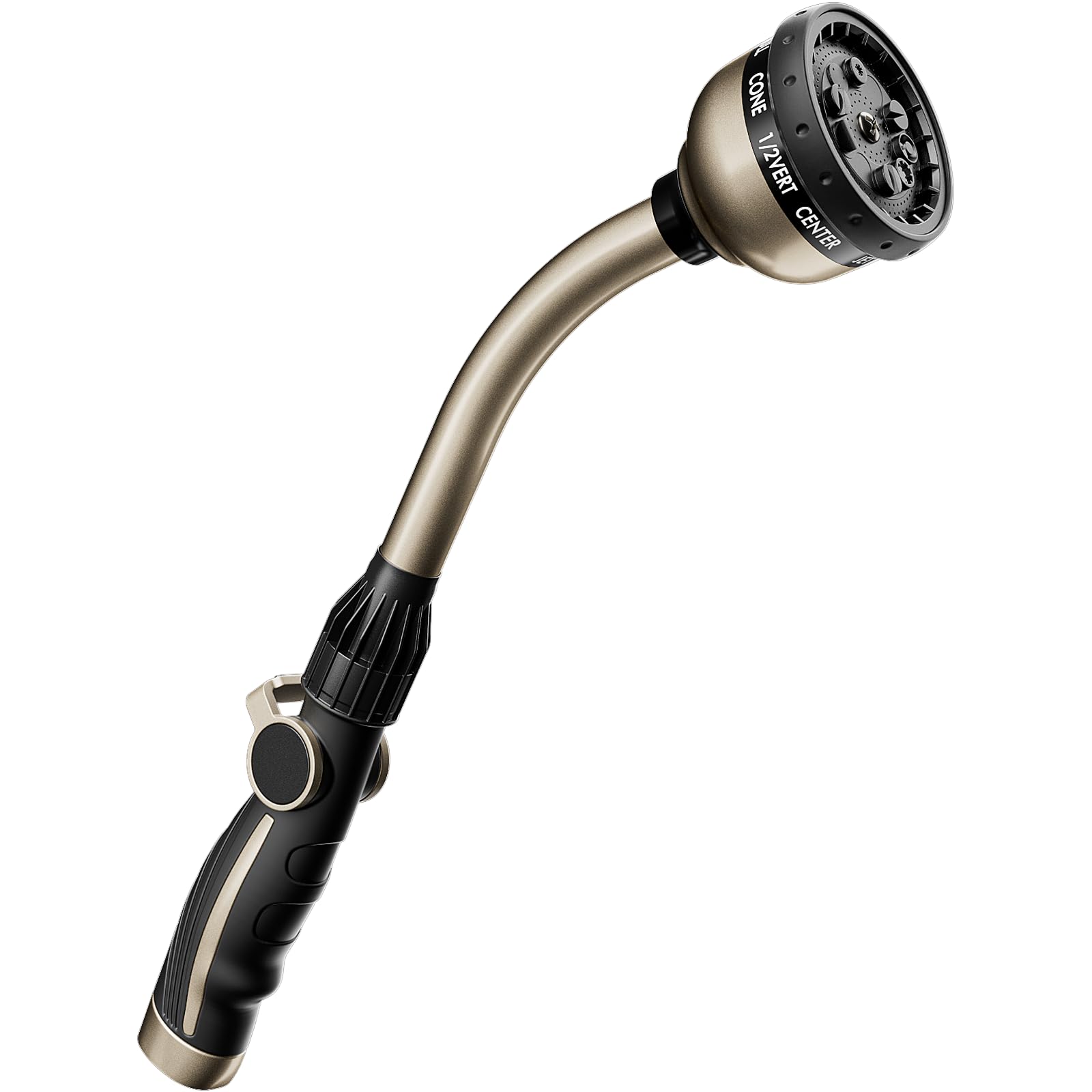 RESTMO watering wand heavy-duty metal 15-inch reach for tall shrubs and baskets