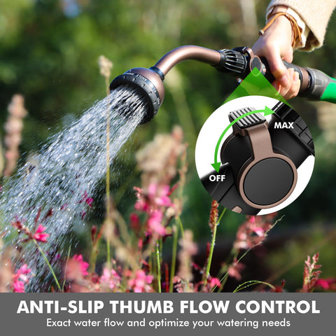 Restmo Watering Wand 10 spray patterns dial for versatile watering tasks