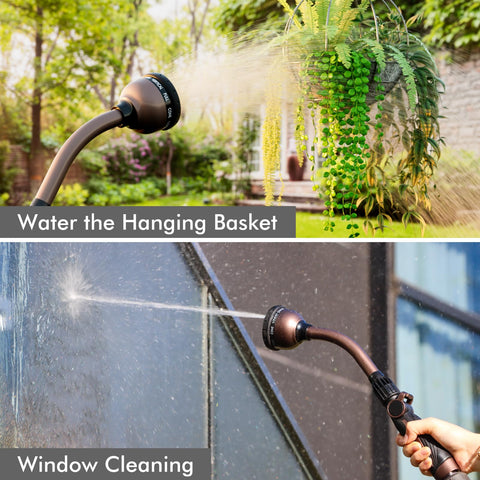 Restmo Watering Wand fits standard 3/4 inch garden hose with secure threading