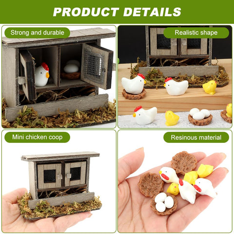 Restynic eggs enhance authentic farm scene storytelling in dioramas