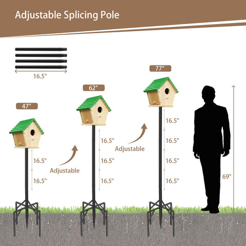 ReTang dual mounting platforms enable bird feeders or weather devices platform options