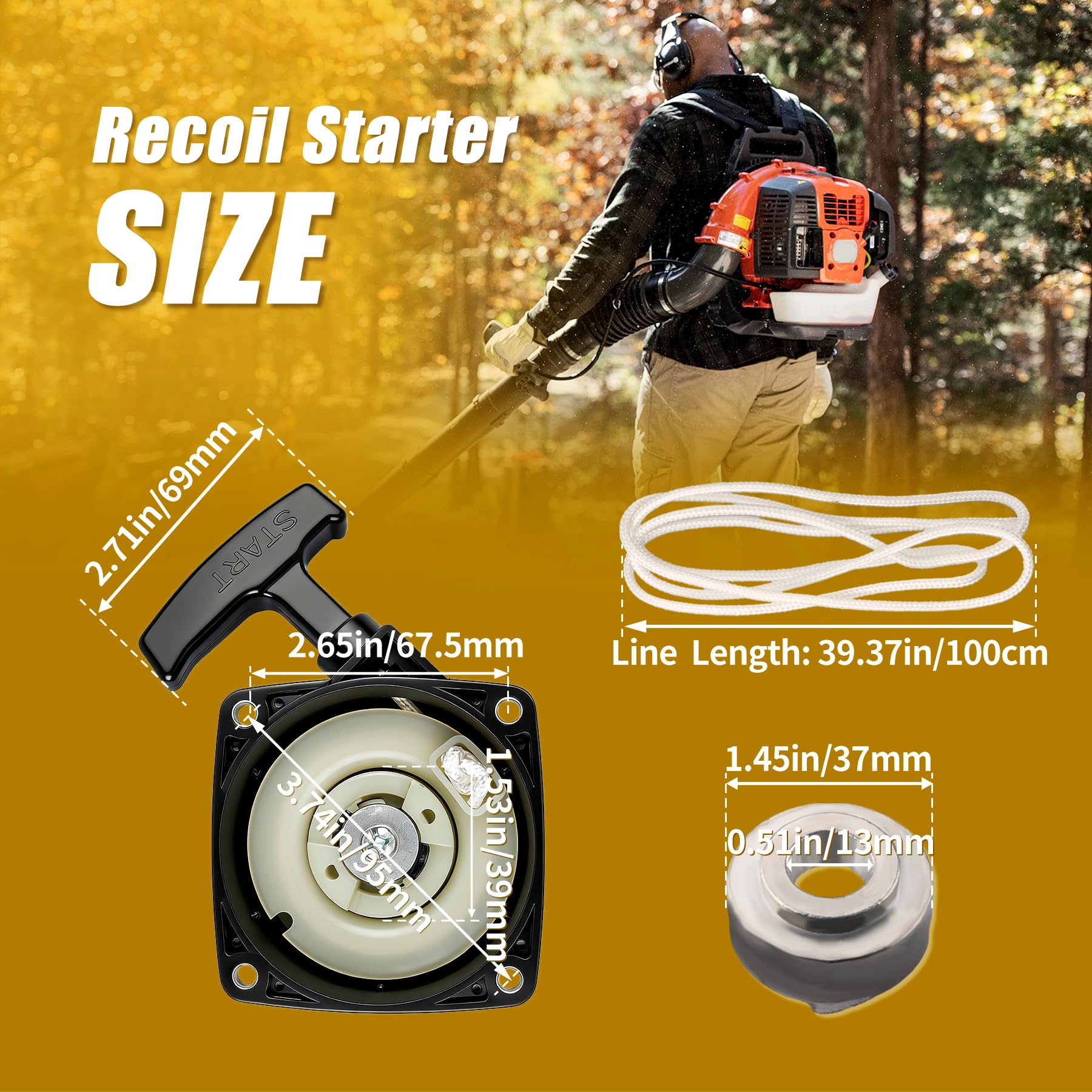 Retepif recoil starter cup for reliable starts
