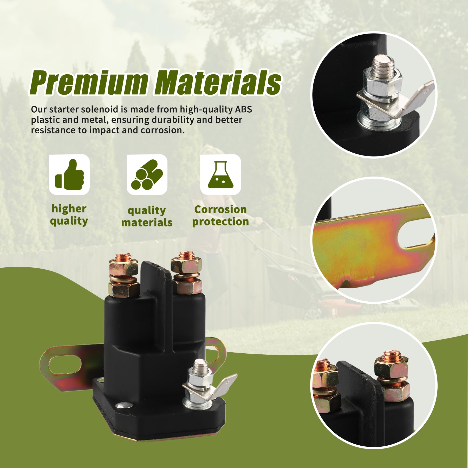 Retepif starter solenoid with bracket included demonstrates easy mounting.