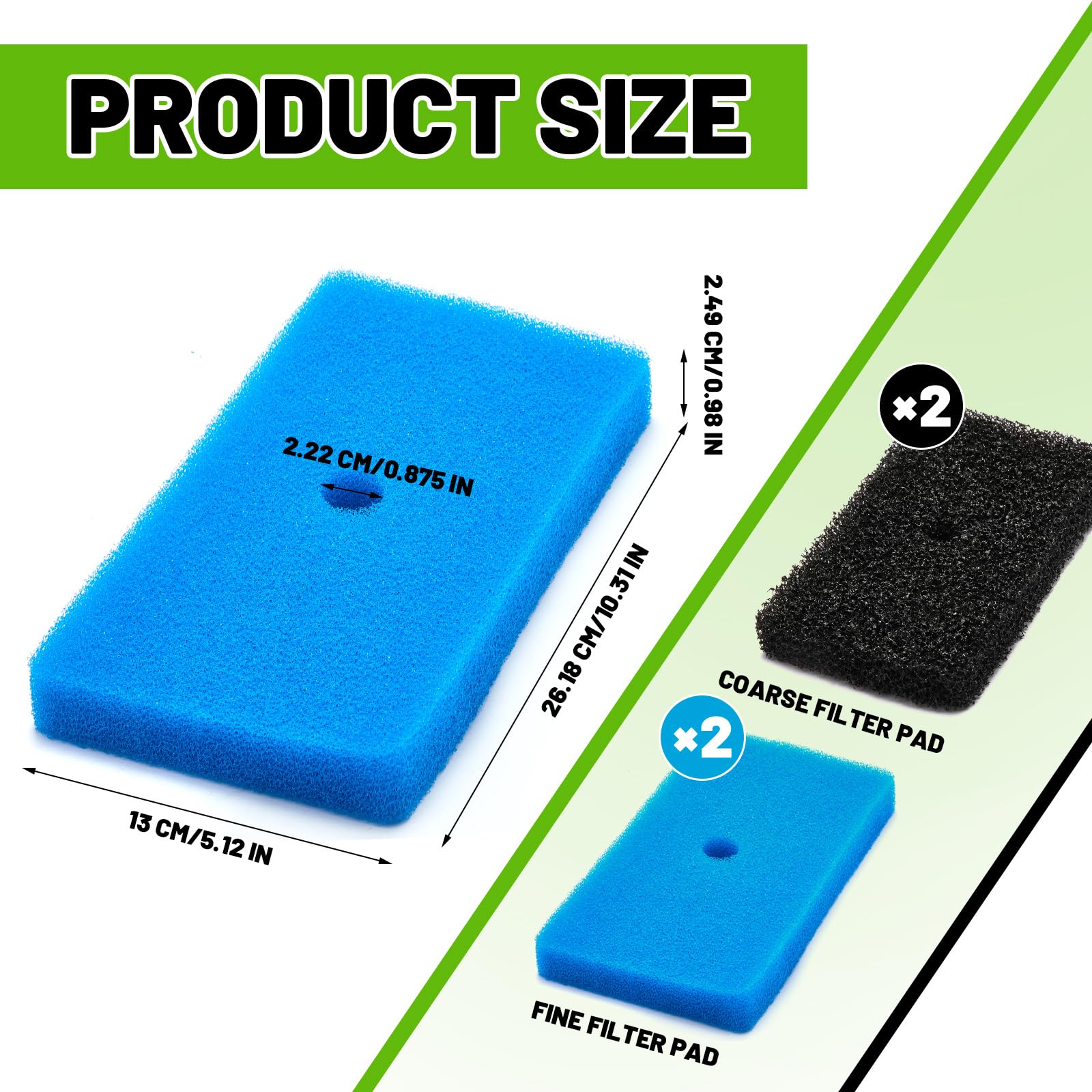 Retisee replacement pads compatible with 52231 and 52229 filter boxes