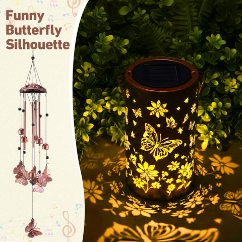 Retisee waterproof butterfly wind chime for reliable outdoor charm in any weather.