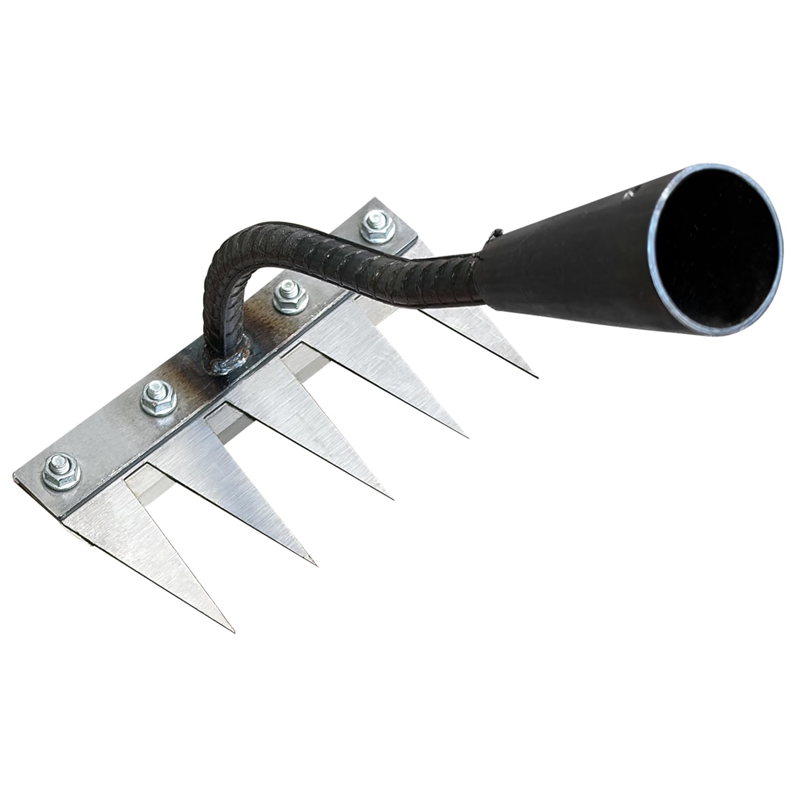 RETOONGKING Ironrake heavy duty five tine head for garden weed removal