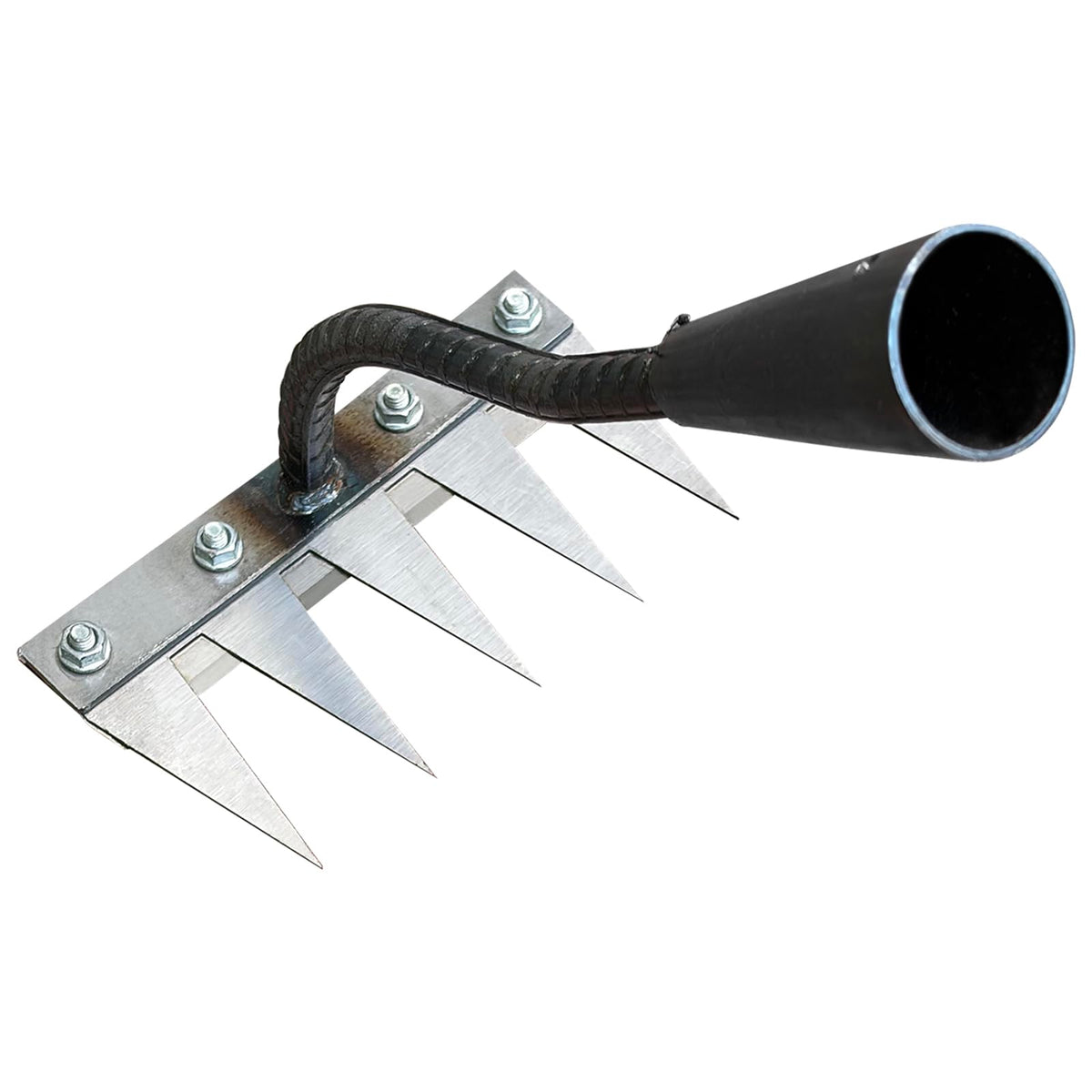 RETOONGKING Ironrake heavy duty five tine head for garden weed removal