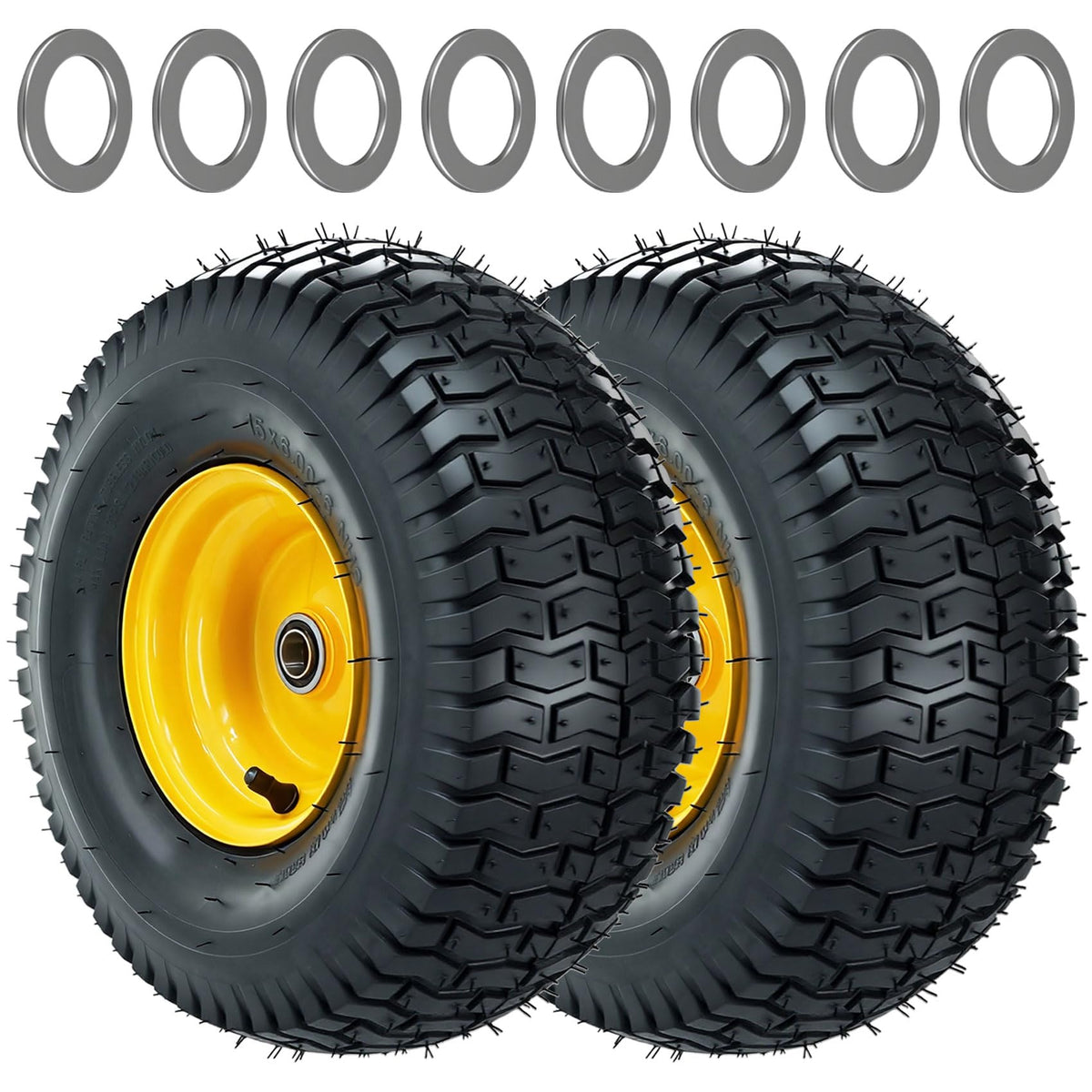 RETOTLA 15x6.00-6nhs sideview tire for improved stability on uneven lawns